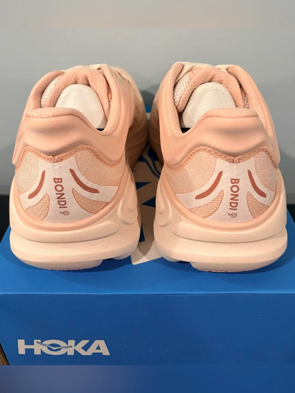 Hoka Women's Bondi 9 Running Sneakers | Color:Vanilla/Birch | size: 10b